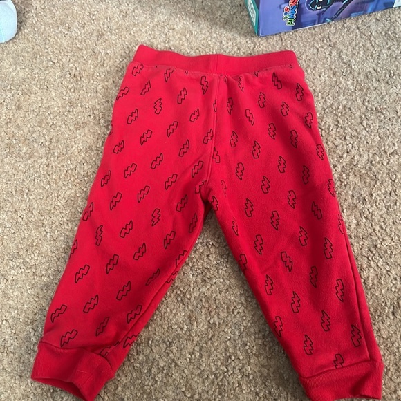 Garanimals 24M Red Lighting Bolt Baby Boy Sweatpants - Picture 2 of 5